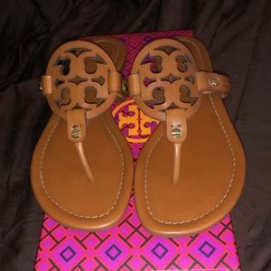 Tory Burch Millers Brown Leather sandals brand new